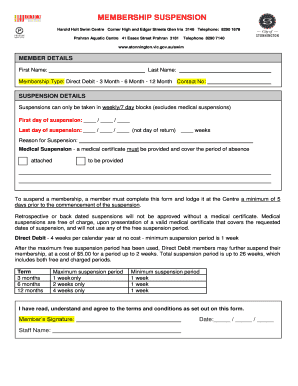 Harold Holt Membership  Form