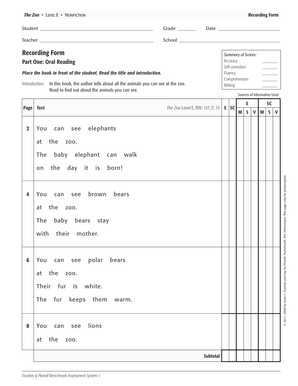 The Zoo Level E Nonction  Form