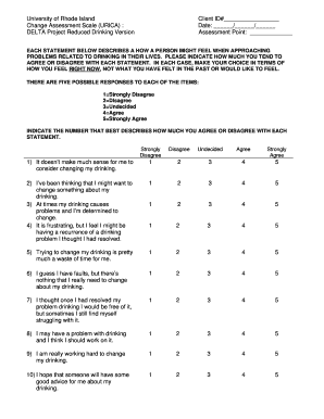 Urica Assessment Tool PDF  Form