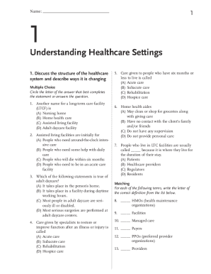 Hartman&#039;s Nursing Assistant Care Workbook Fifth Edition Answer Key PDF  Form