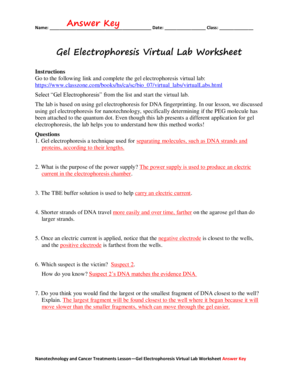 Dna Extraction Virtual Lab Answer Key PDF  Form