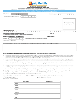 Pnb Metlife Surrender Form