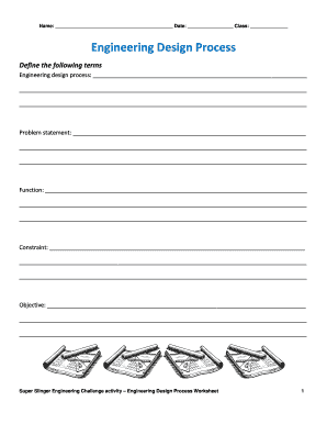 Design Process Worksheet  Form