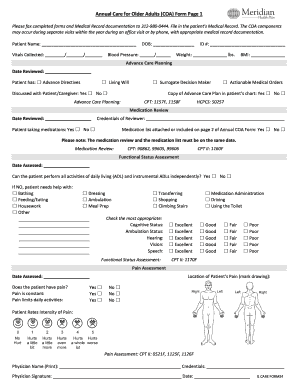  Coa Form 2015