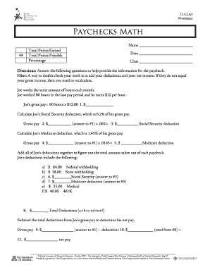 Understanding Your Paycheck Essentials Lesson Plan 7132  Form