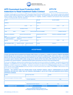 Appi Gap Cancellation  Form