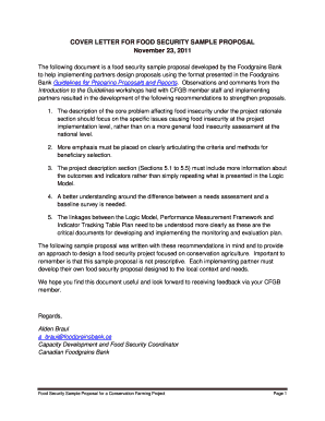 Food Security Proposal Download  Form