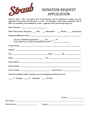 Straub Brewery  Form