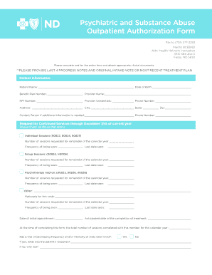  Bndhni Behavioral Health Treatment Form 2014