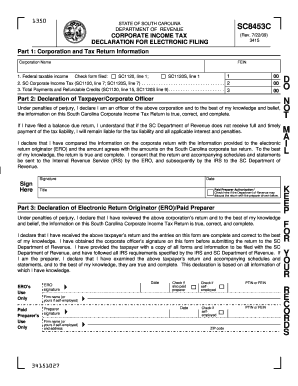 DEPARTMENT of REVENUE SC8453C  Form