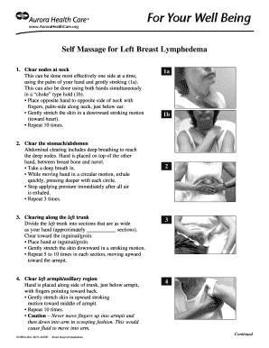 Lymphedema Self Massage  Form