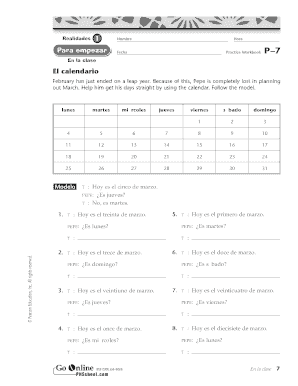 Realidades 1 Workbook PDF  Form
