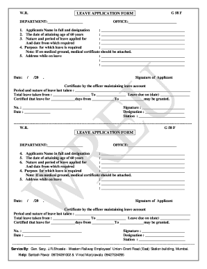 LEAVE APPLICATION FORM Wreuindiain