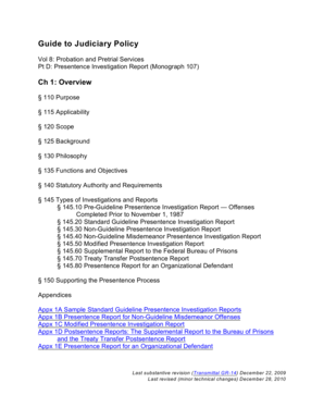 Pt D Presentence Investigation Report Monograph 107 Waw Fd  Form