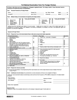 Bestinet Medical Examination Form