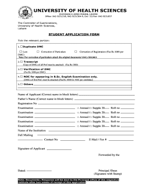 Copy of Application Form Uhs Edu