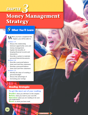 Glencoe Business and Personal Finance PDF  Form