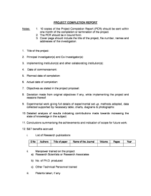 Electrical Work Completion Report Format