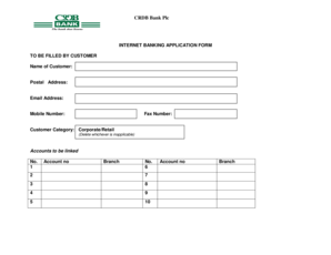 Customer Category CorporateRetail  Form