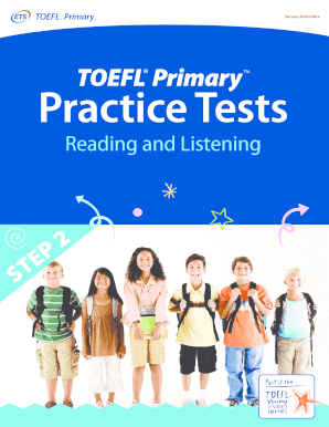Toefl Primary Step 2 Practice Test PDF  Form