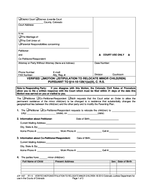 Jdf 1407 Colorado  Form