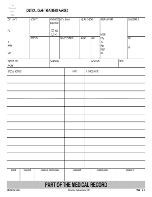 Kardex Template  Form