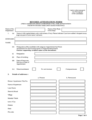 Revised Attestation Form PDF