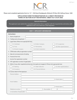 Ncr Online Application  Form