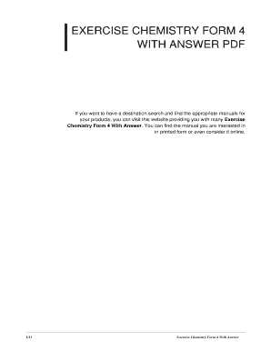 Chemistry Form 4 Textbook Answer