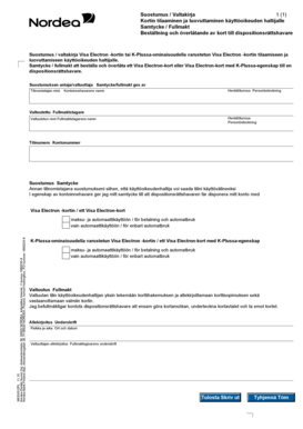 Nordea Valtakirja  Form