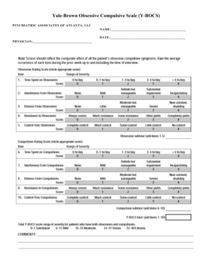 Yale Brown  Form