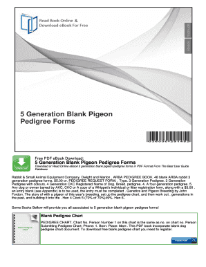 Pigeon Pedigree PDF  Form