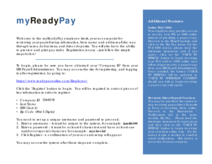 Myreadypay  Form