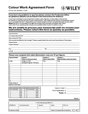  Wiley Colour Work Agreement Form 2011