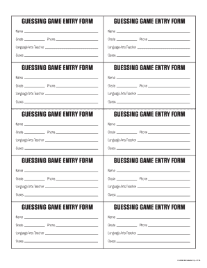 Entry Form Fill Out And Sign Printable Pdf Template Signnow