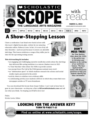 Scope Magazine PDF  Form