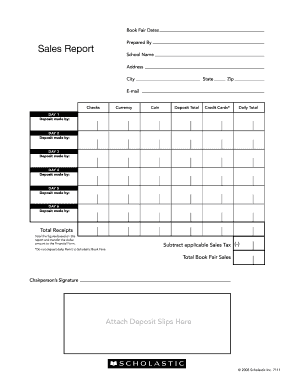 Sales Report Form