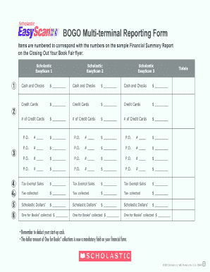 Scholastic Book Fair Flyer Template  Form