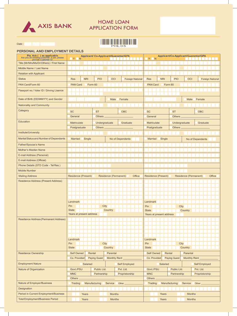 Bank Loan Form