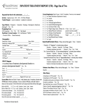 Value Options Itr Form