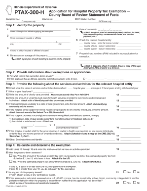 Application of Hospital Property Form