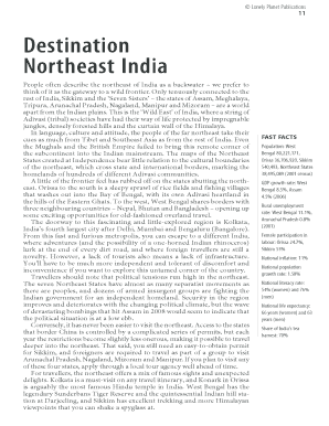 Lonely Planet North East India PDF  Form