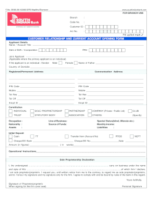 Account Opening Form