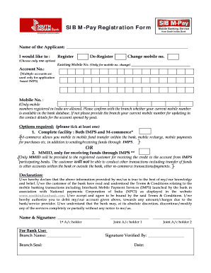 Sib M Pay  Form