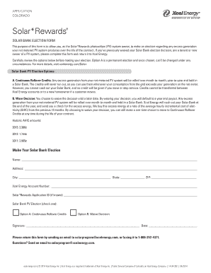 Solar Bank Election Form