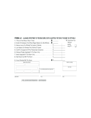 Alabama Form a 1 - Fill Out and Sign Printable PDF Template | signNow
