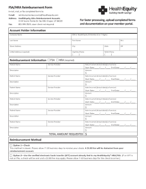 FSAHRA Reimbursement Form