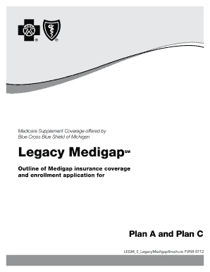 Bcn Plan C Legacy Medigap Form