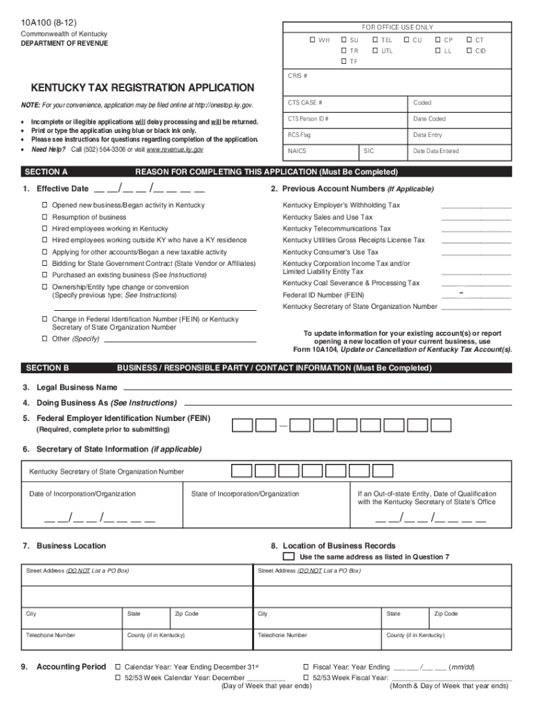 Get and Sign 10a100  Form