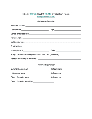 Usa Swimming Downloadable Forms
